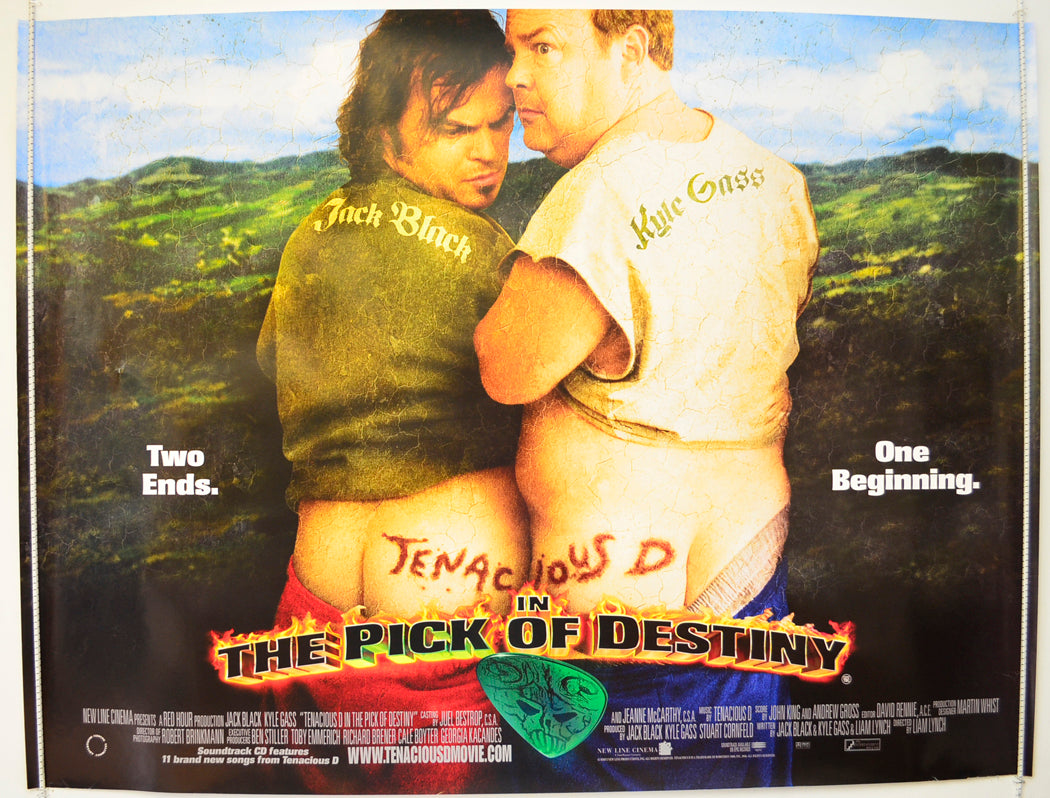 Tenacious D In The Pick Of Destiny Original Quad Poster - Film Poster - Movie Poster  