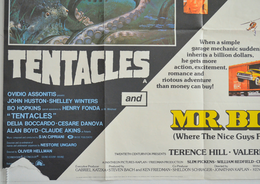 TENTACLES / MR. BILLION (Bottom Left) Cinema Quad Movie Poster 