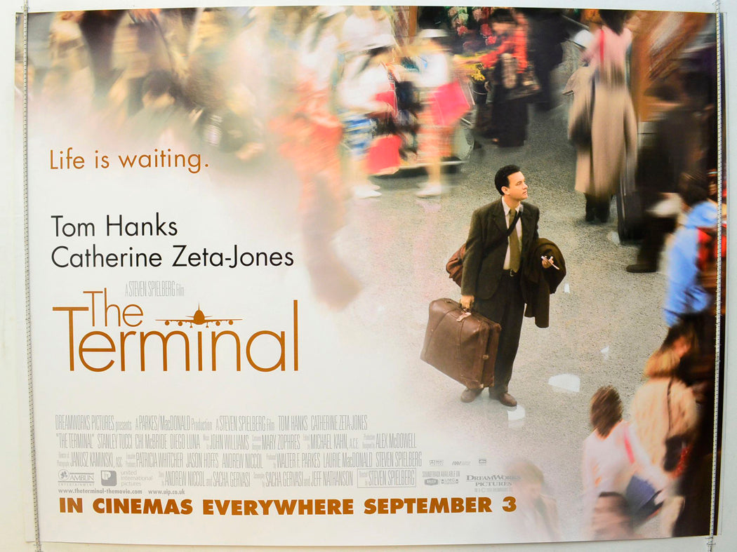 The Terminal  Original British Quad Poster - Film Poster - Movie Poster