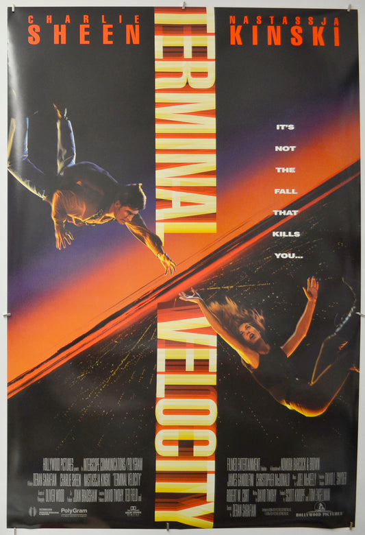 Terminal Velocity Original One Sheet Poster - Film Poster - Movie Poster