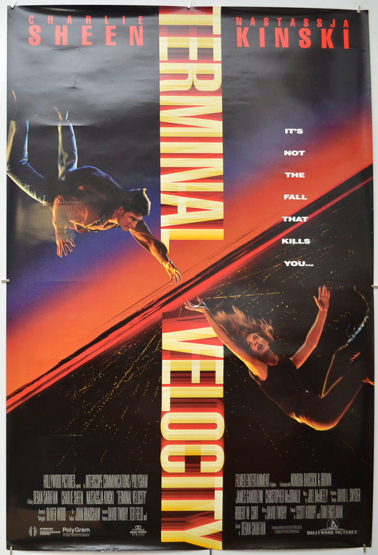 Terminal Velocity  Original One Sheet Poster - Film Poster - Movie Poster