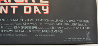 TERMINATOR 2 : JUDGEMENT DAY (close up text) Cinema One Sheet Movie Poster 