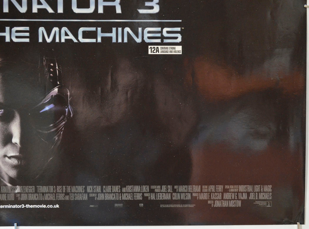 TERMINATOR 3 : RISE OF THE MACHINES (Bottom Right) Cinema Quad Movie Poster 