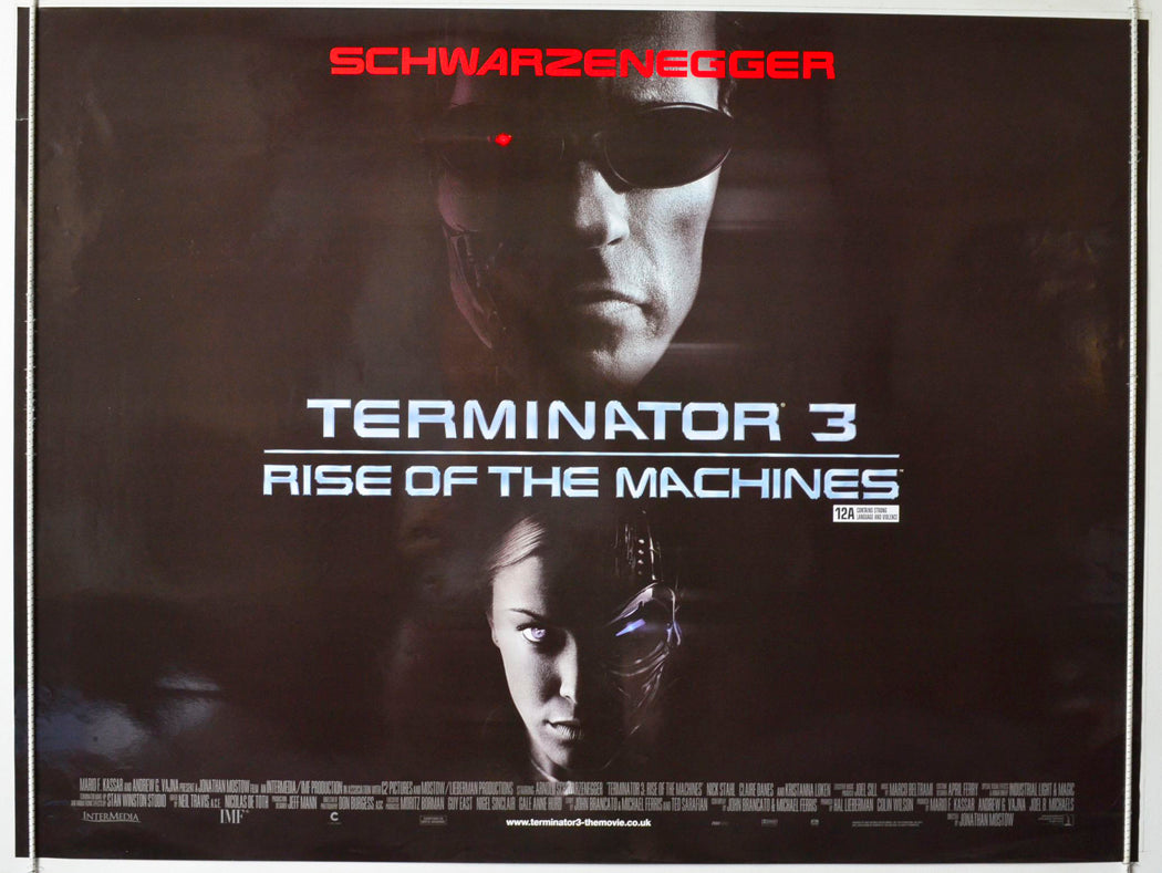 Terminator 3 : Rise Of the Machines Original British Quad Poster - Movie Poster