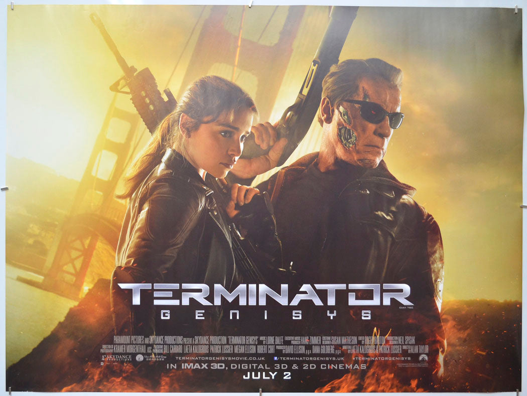 Terminator Genisys Original Quad Poster - Film Poster - Movie Poster