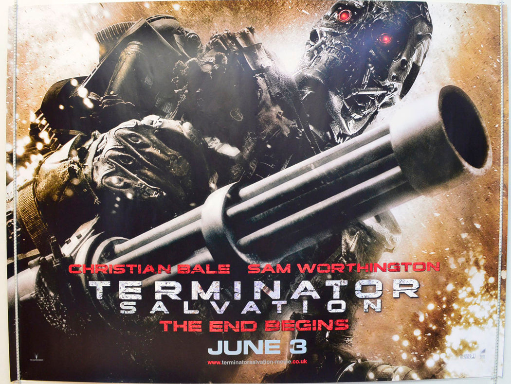 Terminator Salvation  (Teaser / Advance Version)   Original British Quad Poster - Film Poster - Movie Poster 