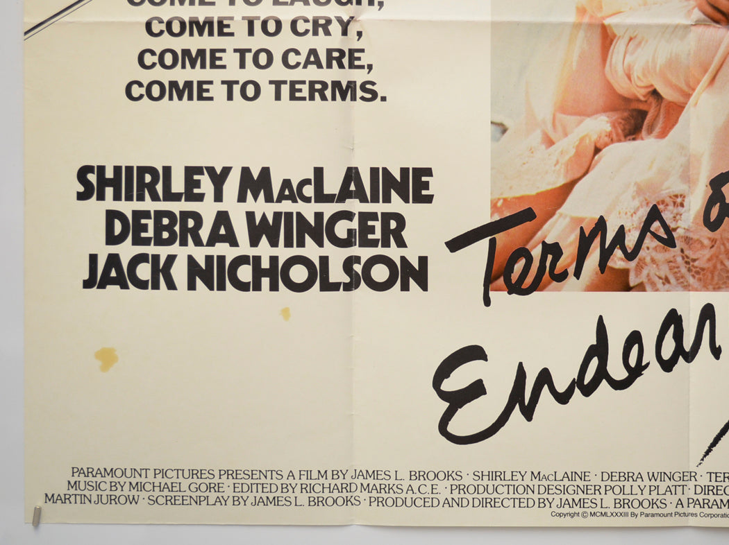 TERMS OF ENDEARMENT (Bottom Left) Cinema Quad Movie Poster 