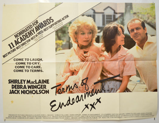 Terms Of Endearment  Original Quad Poster - Film Poster - Movie Poster