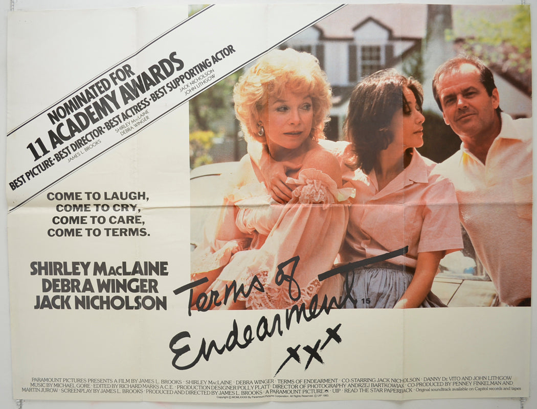 Terms Of Endearment Original Quad Poster - Film Poster - Movie Poster  