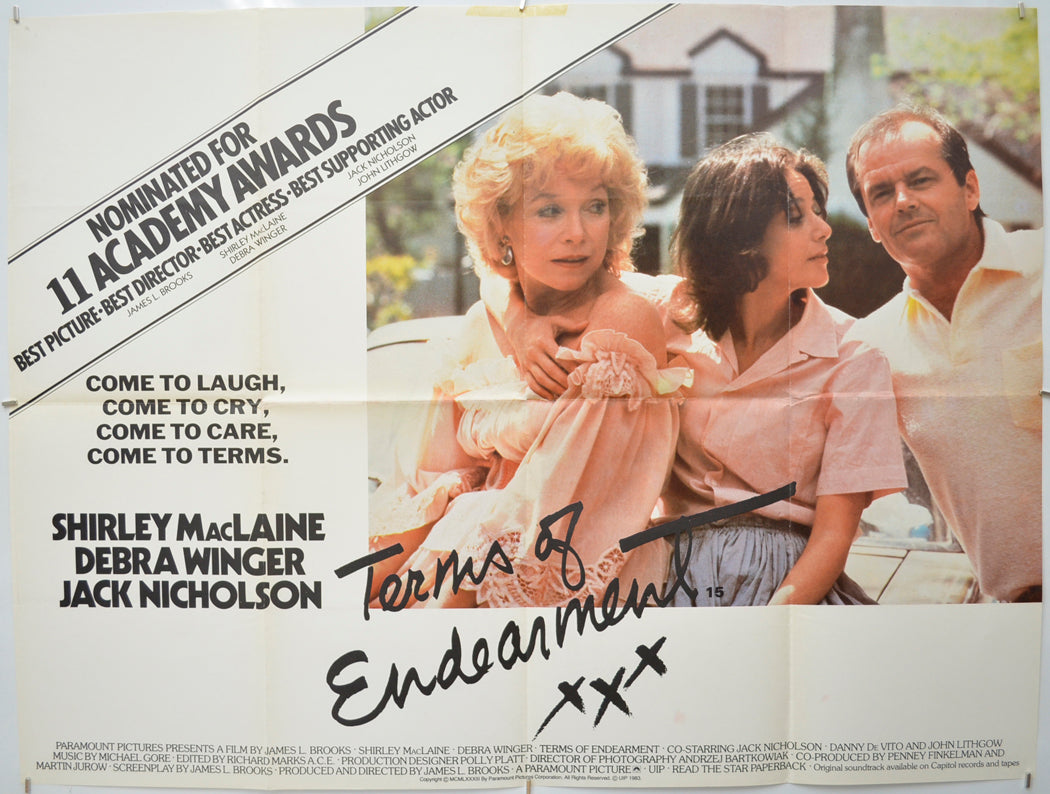 Terms Of Endearment - Original Quad Poster - Film Poster - Movie Poster