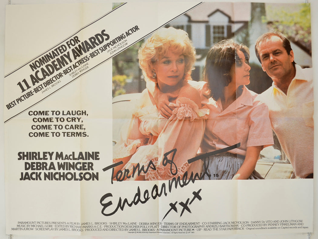 Terms Of Endearment Original Quad Poster - Film Poster - Movie Poster  