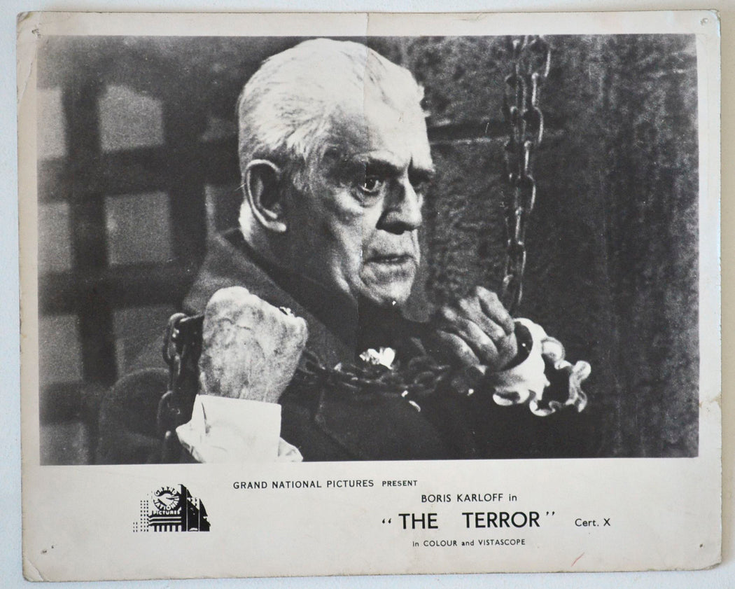 The Terror    Original UK Cinema Black And White Lobby Card / Front Of House (F.O.H.) Still Photograph     