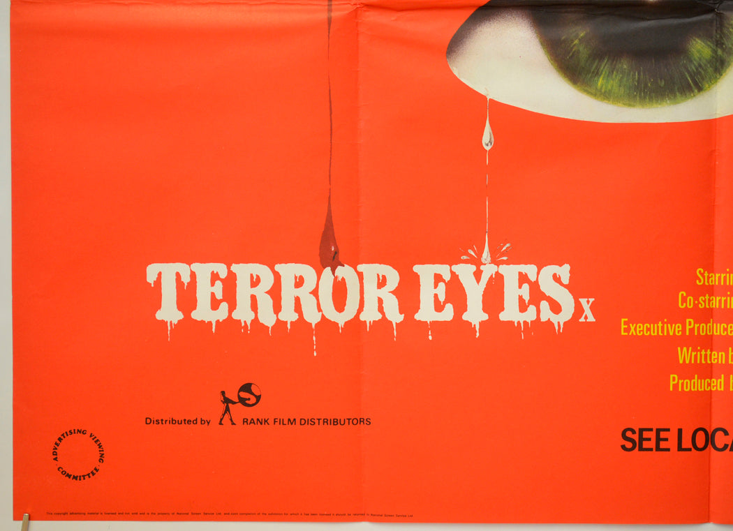 TERROR EYES (Bottom Left) Cinema Quad Movie Poster 