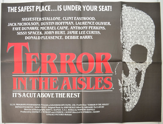 Terror In The Aisles   Original Quad Poster - Film Poster - Movie Poster 