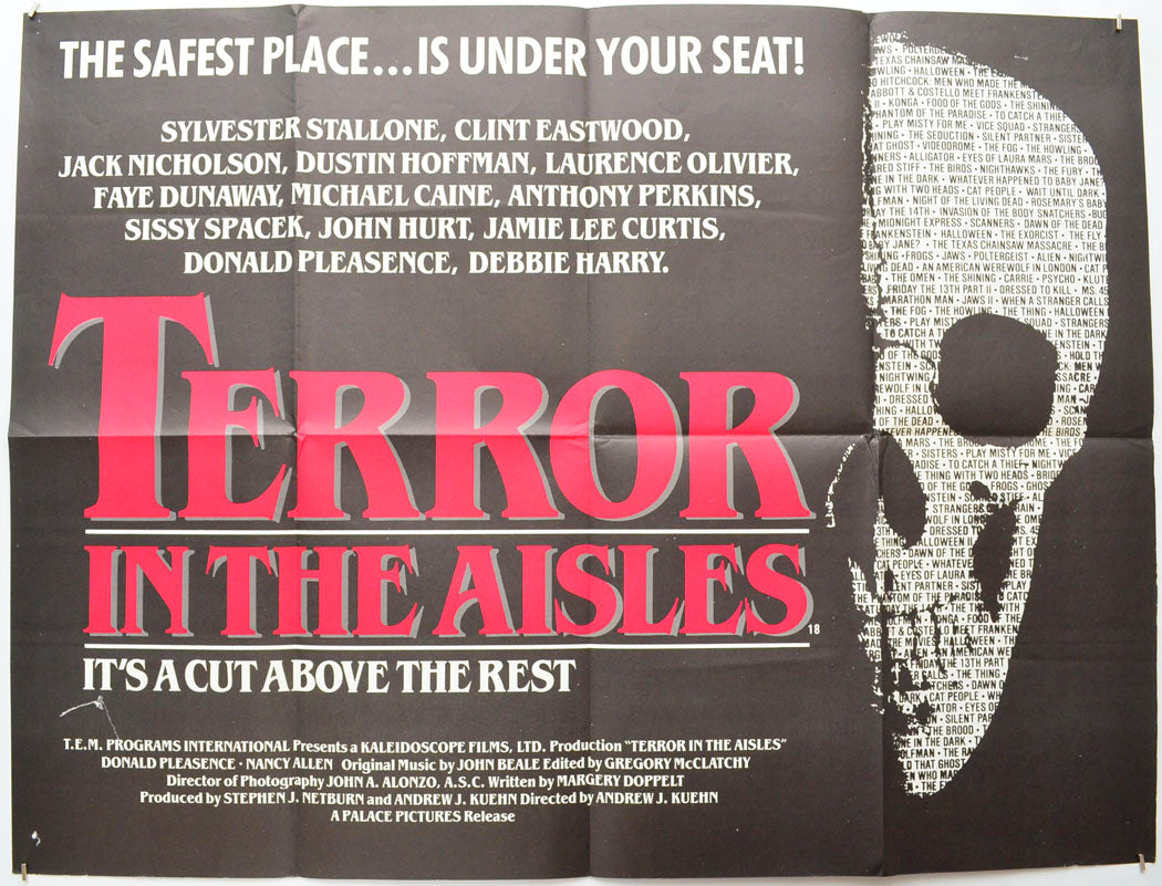 Terror In The Aisles Original Quad Poster - Film Poster - Movie Poster