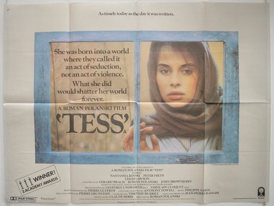 Tess  Original British Quad Poster - Film Poster - Movie Poster 