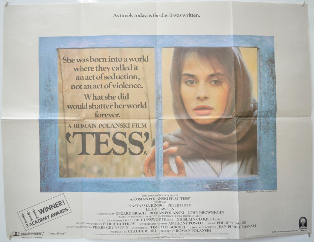 Tess Original Quad Poster - Film Poster - Movie Poster