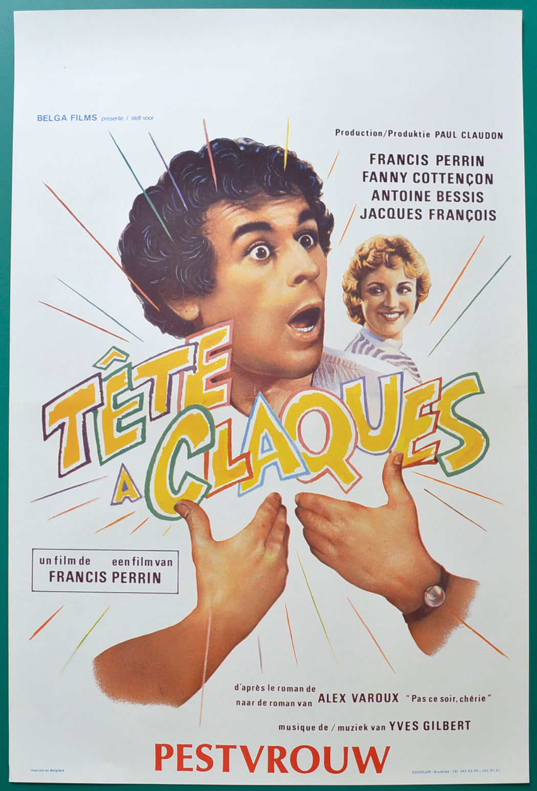 Tête à claques Original Belgian Poster - Film Poster - Movie Poster