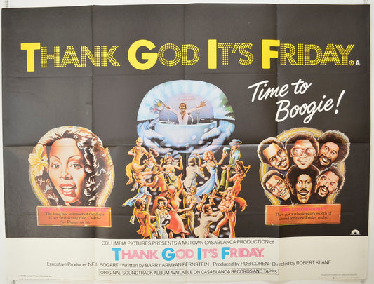 Thank God It's Friday  (Teaser / Advance Version)  Original Quad Poster - Film Poster - Movie Poster 