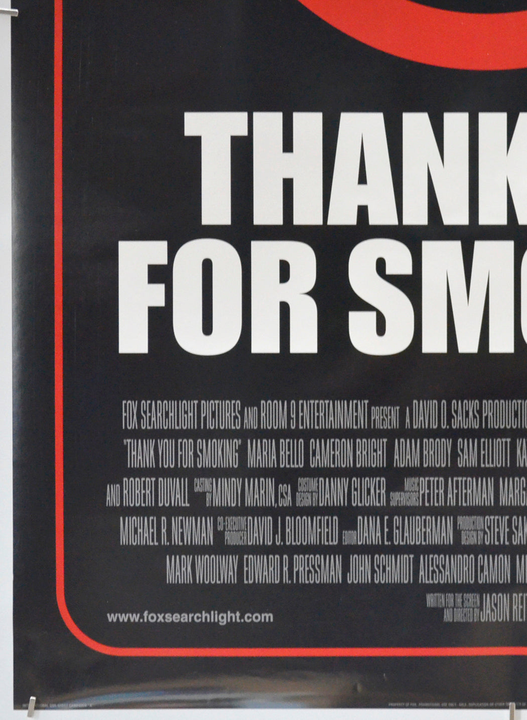 THANK YOU FOR SMOKING (Bottom Left) Cinema One Sheet Movie Poster 