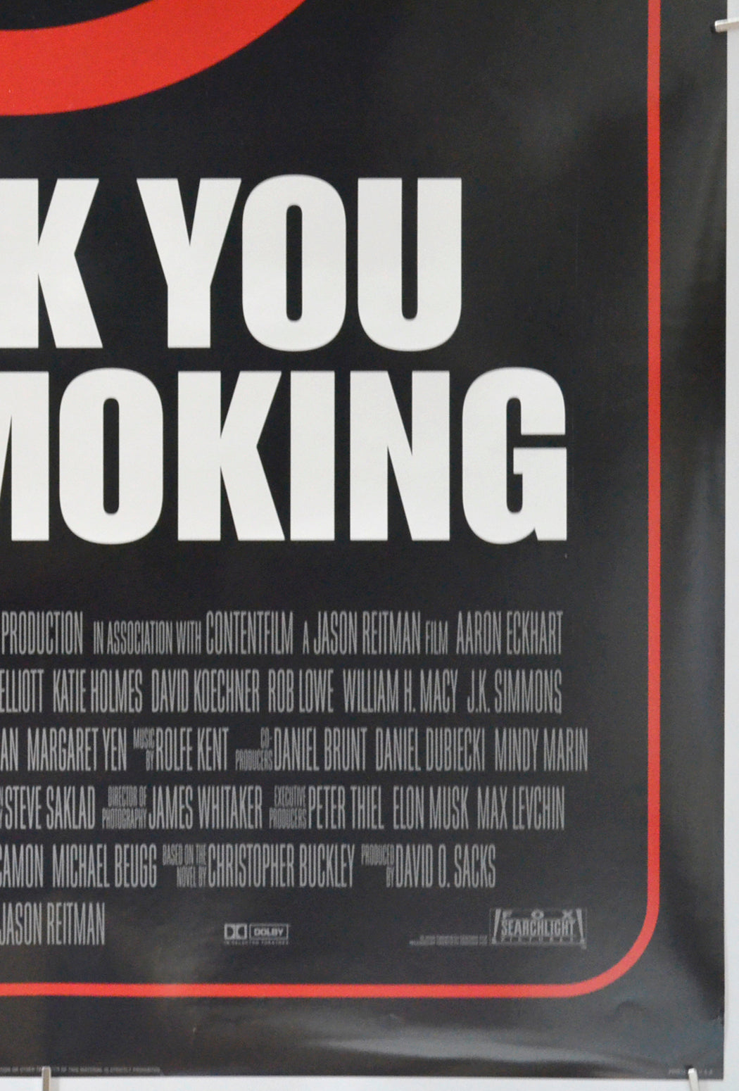 THANK YOU FOR SMOKING (Bottom Right) Cinema One Sheet Movie Poster 