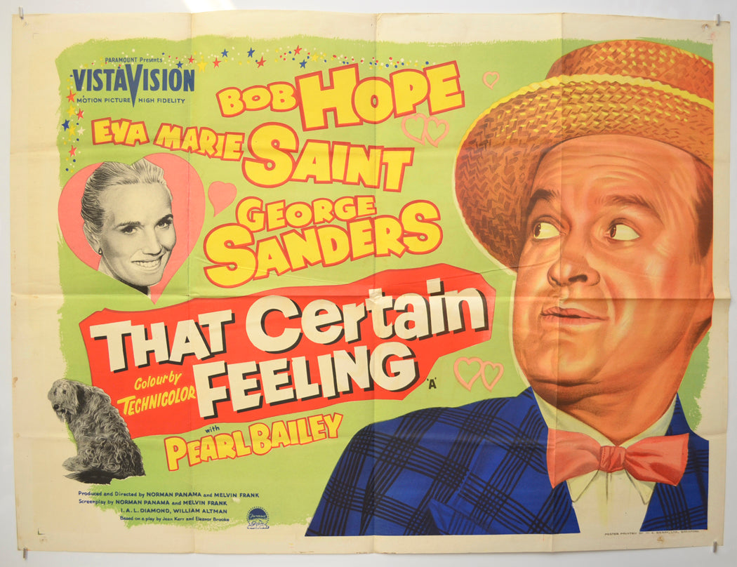 That Certain Feeling Original Quad Poster - Film Poster - Movie Poster