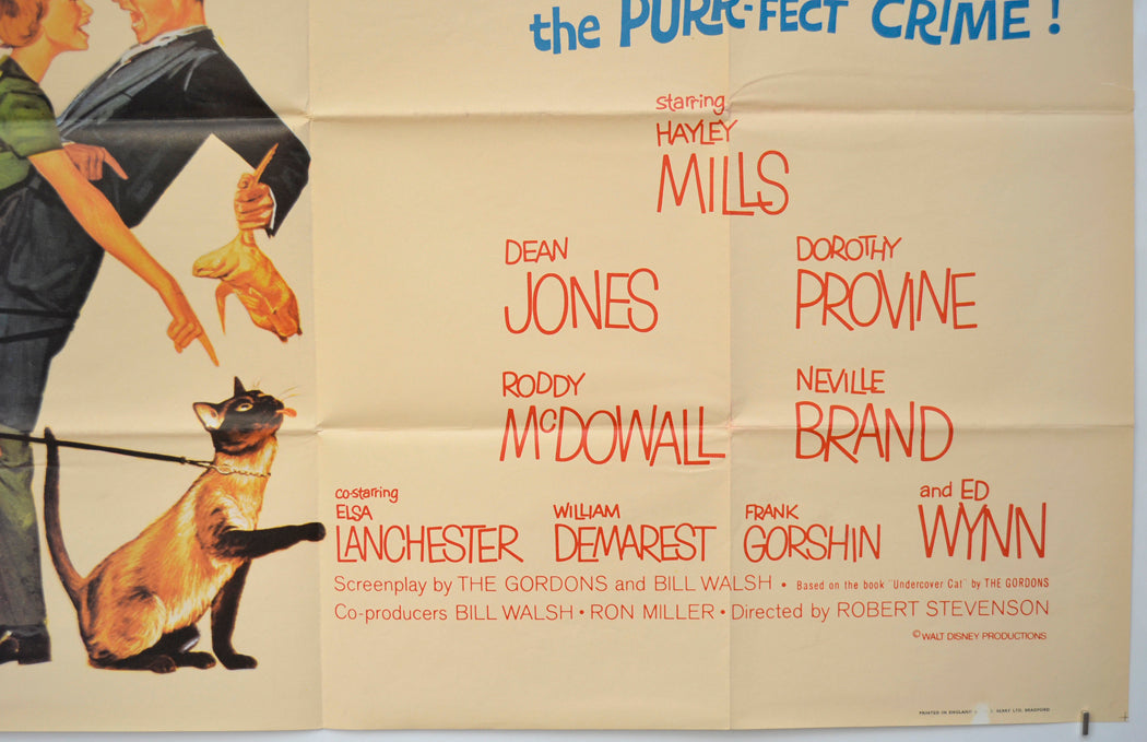 THAT DARN CAT (Bottom Right) Cinema Quad Movie Poster 