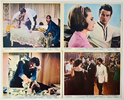 That Man In Istanbul (a.k.a. Estambul 65)  4 Original Colour Front Of House Stills / 8x10 Lobby Cards 