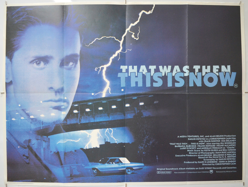 That Was Then This Is Now - Original Quad Poster - Film Poster - Movie Poster