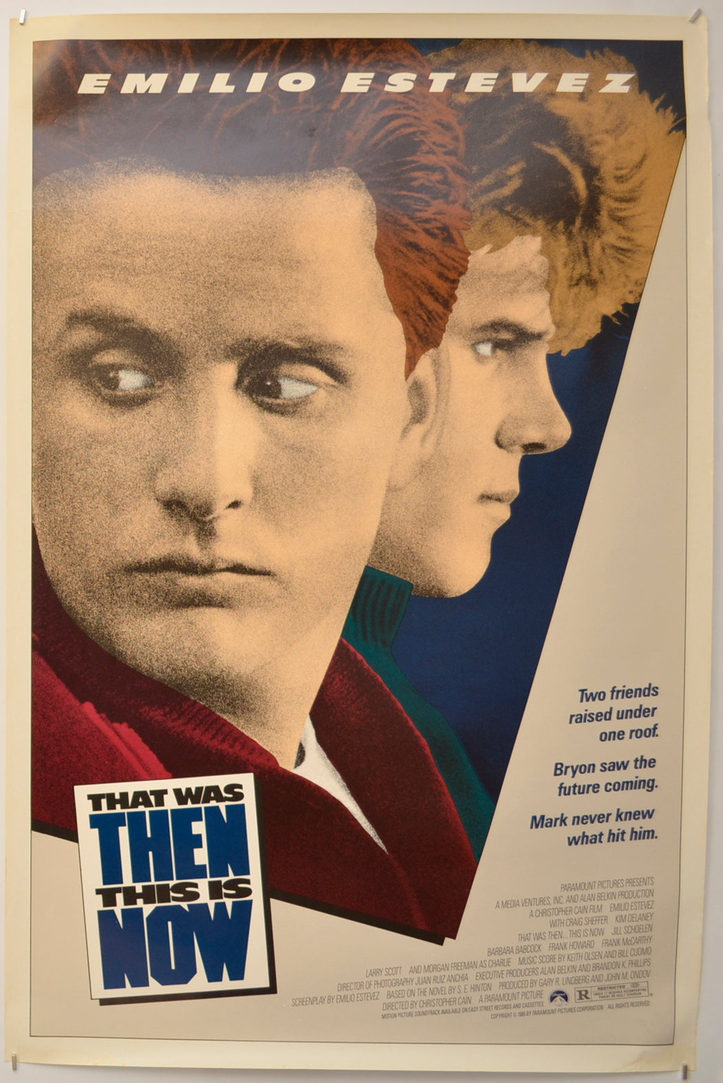 That Was Then ...This Is Now Original One Sheet Poster - Film Poster - Movie Poster  