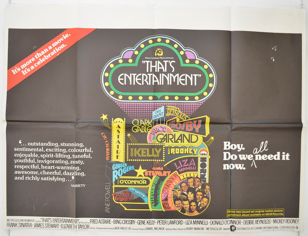 That's Entertainment Original Quad Poster - Film Poster - Movie Poster  