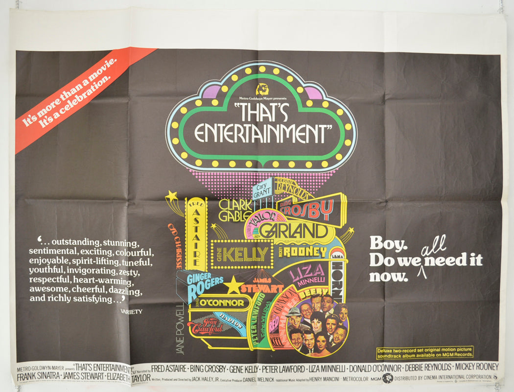 That's Entertainment Original Quad Poster - Film Poster - Movie Poster  