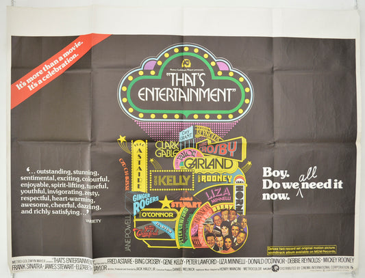 That's Entertainment Original Quad Poster - Film Poster - Movie Poster  