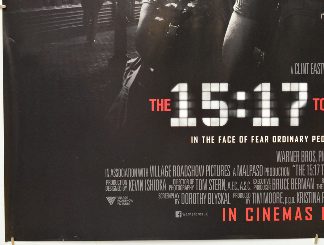 The 15:17 To Paris (Bottom Left) Cinema Quad Movie Poster 