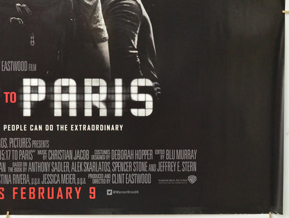 The 15:17 To Paris (Bottom Right) Cinema Quad Movie Poster 