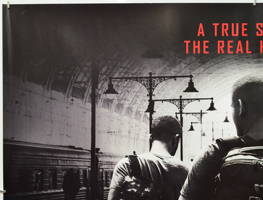 The 15:17 To Paris (Top Left) Cinema Quad Movie Poster 