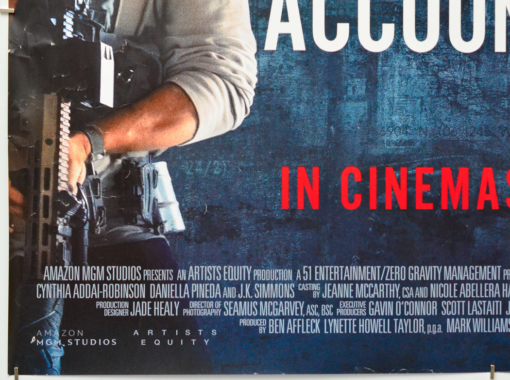 The Accountant 2 (Bottom Left) Cinema Quad Movie Poster 