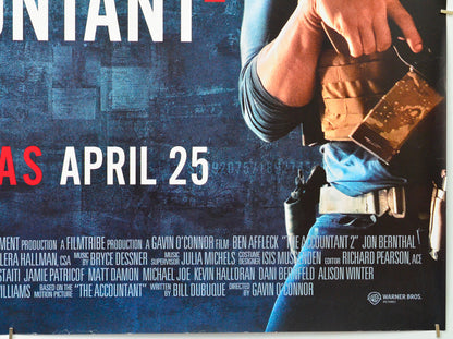 The Accountant 2 (Bottom Right) Cinema Quad Movie Poster 