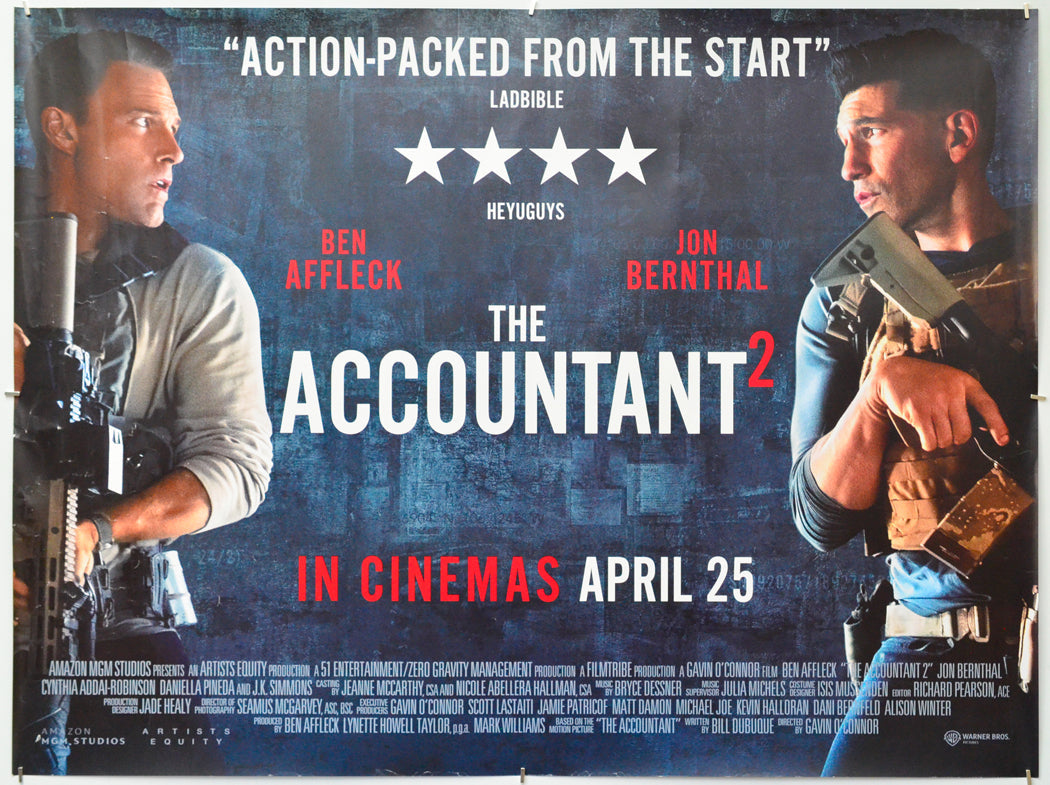 The Accountant 2 - Original Quad Poster - Film Poster - Movie Poster
