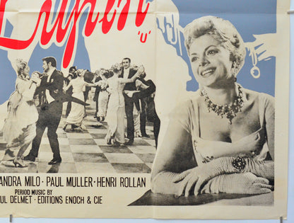 The Adventures of Arsene Lupin (Bottom Right) Cinema Quad Movie Poster 