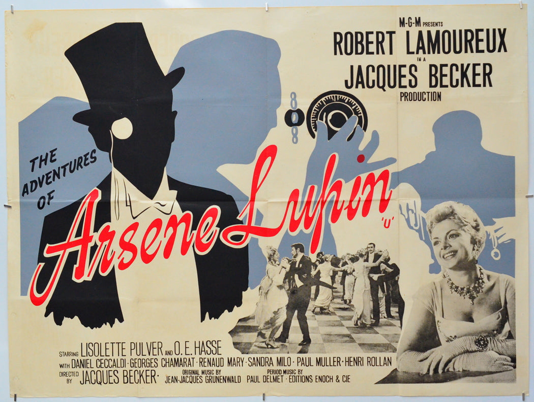 The Adventures of Arsene Lupin - Original Quad Poster - Film Poster - Movie Poster