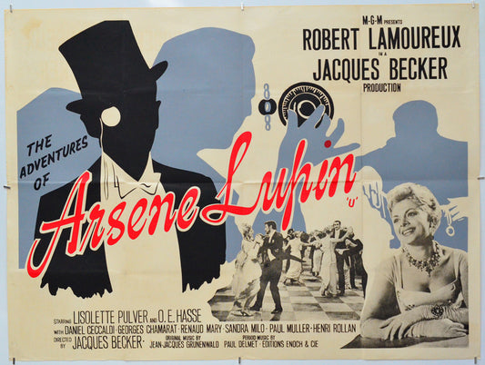 The Adventures of Arsene Lupin - Original Quad Poster - Film Poster - Movie Poster