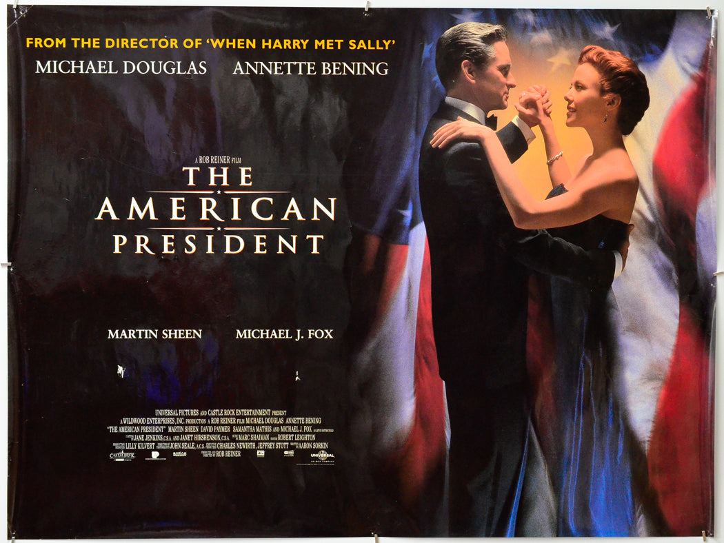 The American President - Original Quad Poster - Film Poster - Movie Poster