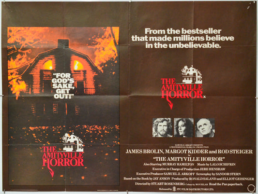The Amityville Horror - Original Quad Poster - Film Poster - Movie Poster