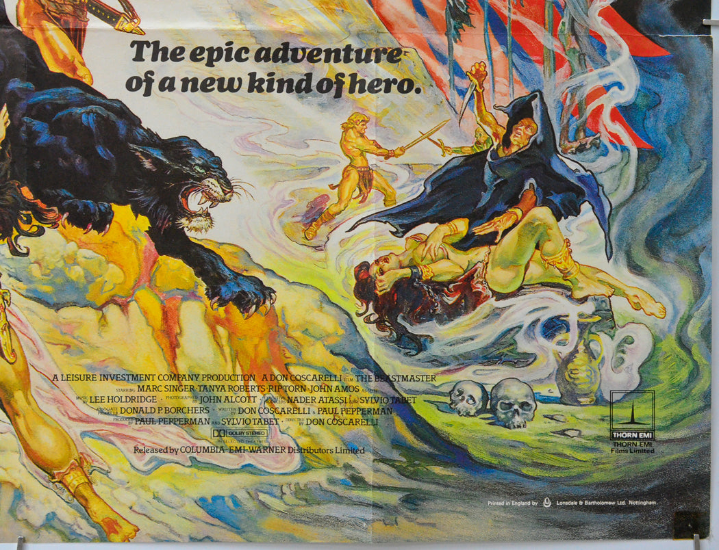 The Beastmaster (Bottom Right) Cinema Quad Movie Poster 