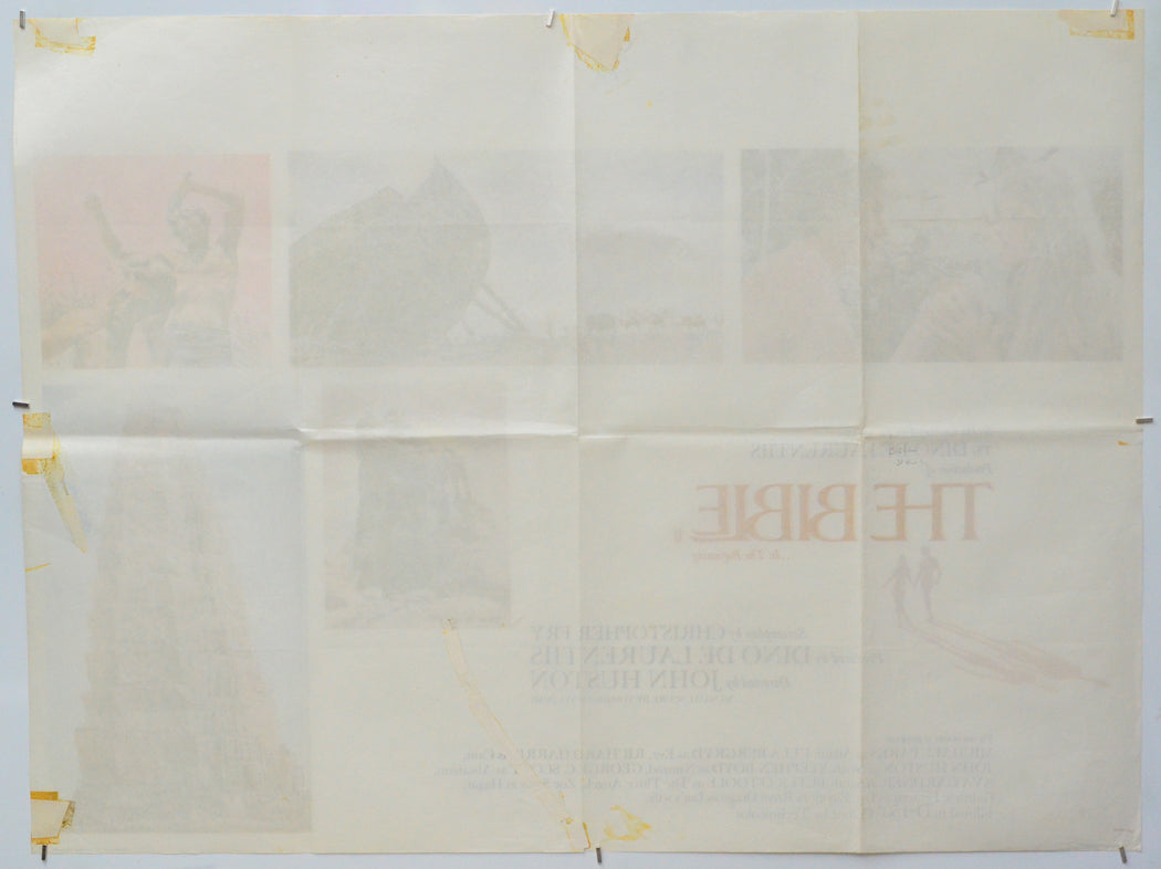 The Bible (Back) Cinema Quad Movie Poster 