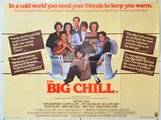 The Big Chill - Original Quad Poster - Film Poster - Movie Poster