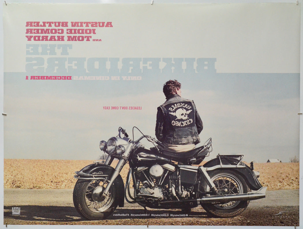 The Bikeriders (Back) Cinema Quad Movie Poster 