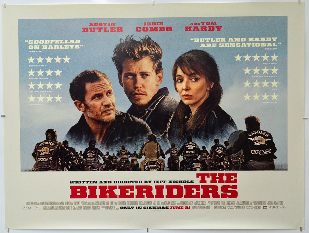 The Bikeriders - Original Quad Poster - Film Poster - Movie Poster