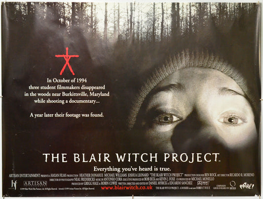 The Blair Witch Project - Original Quad Poster - Film Poster - Movie Poster